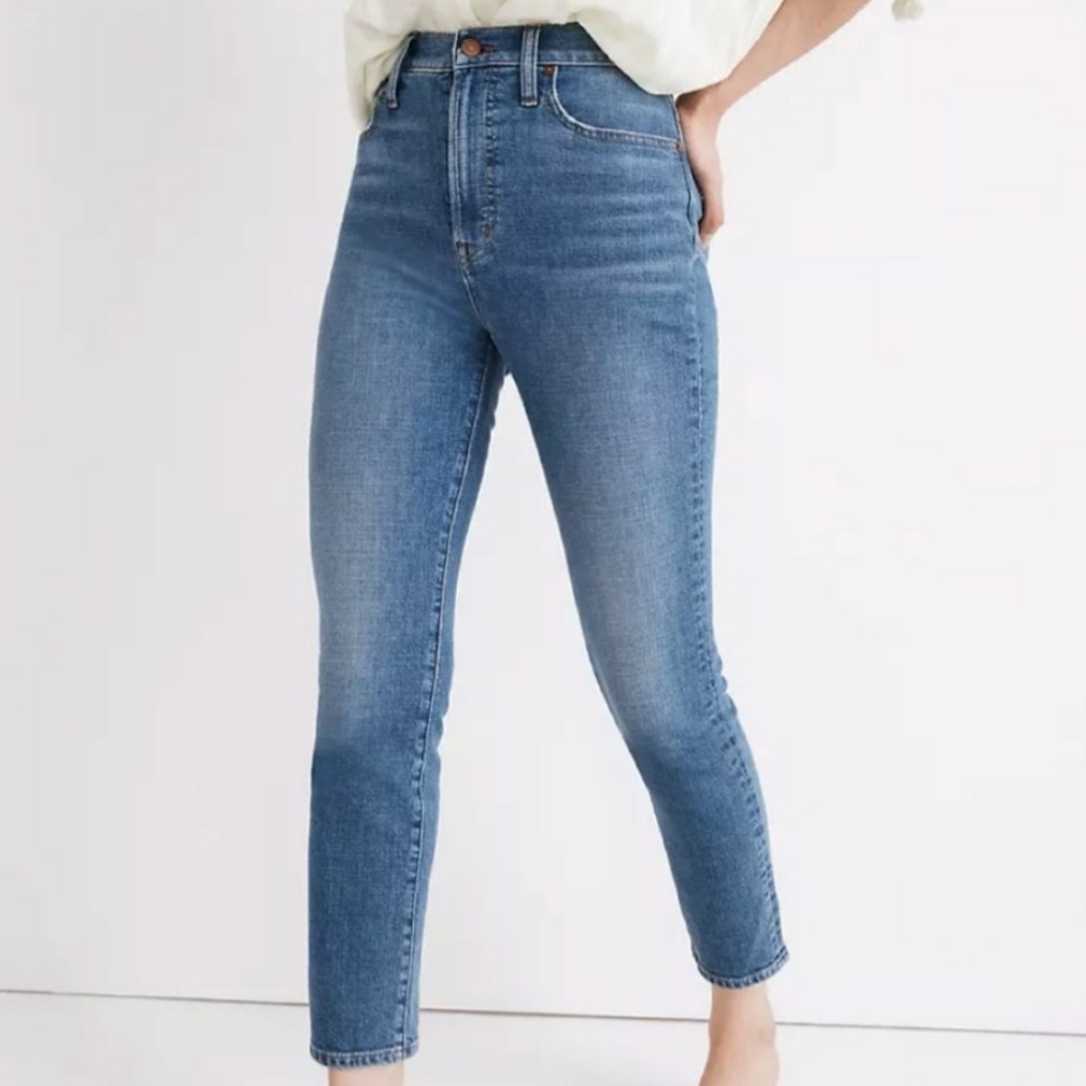 Madewell the perfect vintage high rise crop jeans size 24